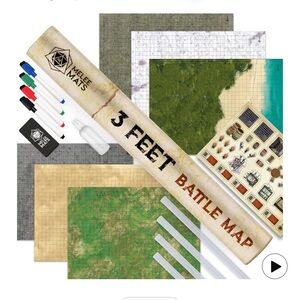 Double sided DND battle mat set of three